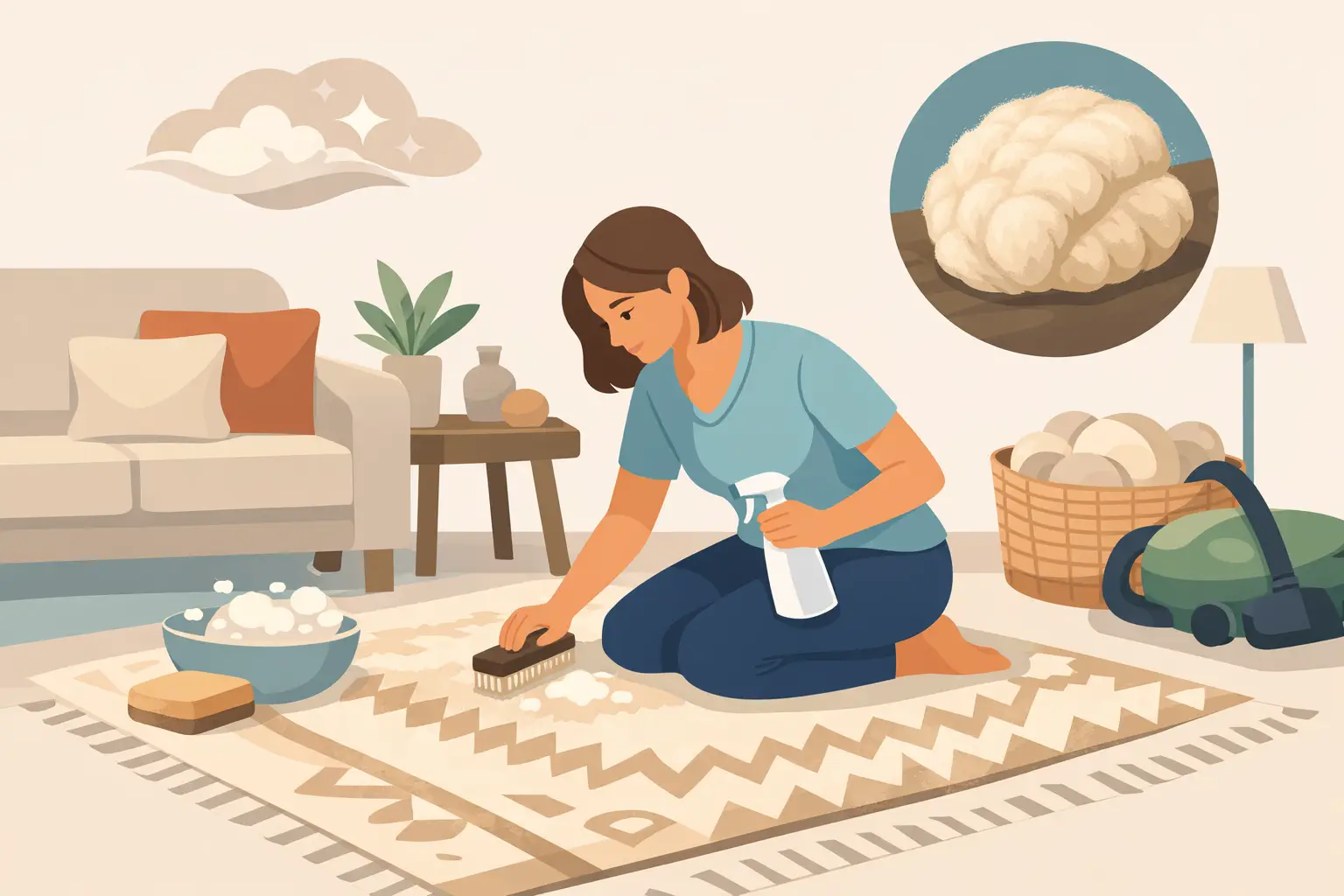 Comment nettoyer un tapis en laine sans l’abîmer