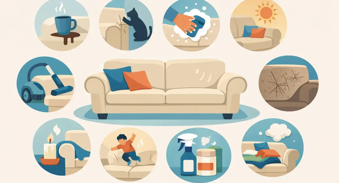 10 mistakes that damage the furniture.