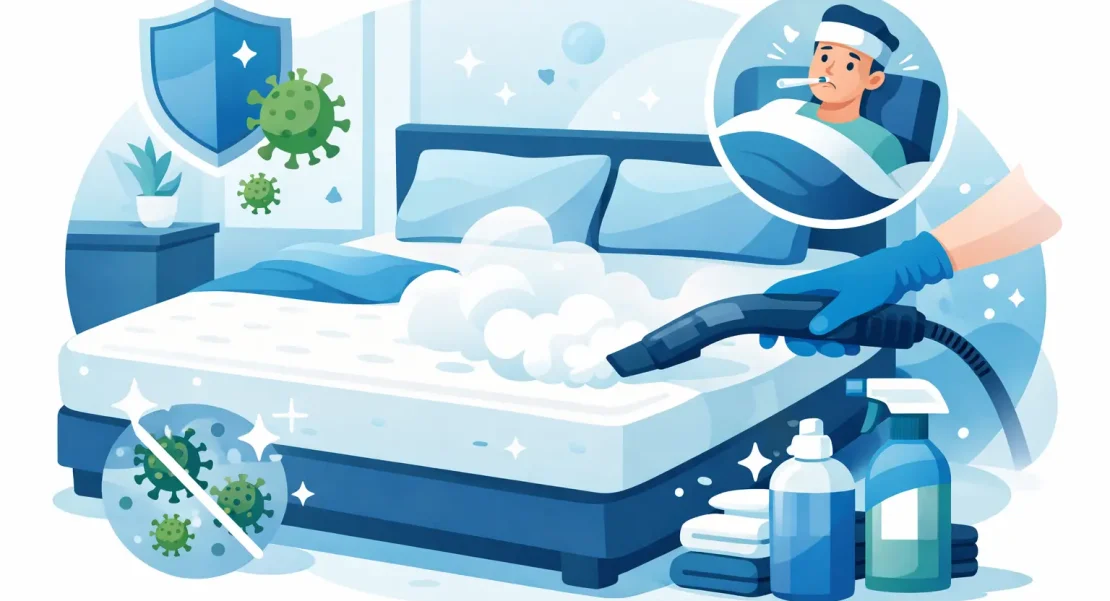 Why mattress disinfection matters after illness?