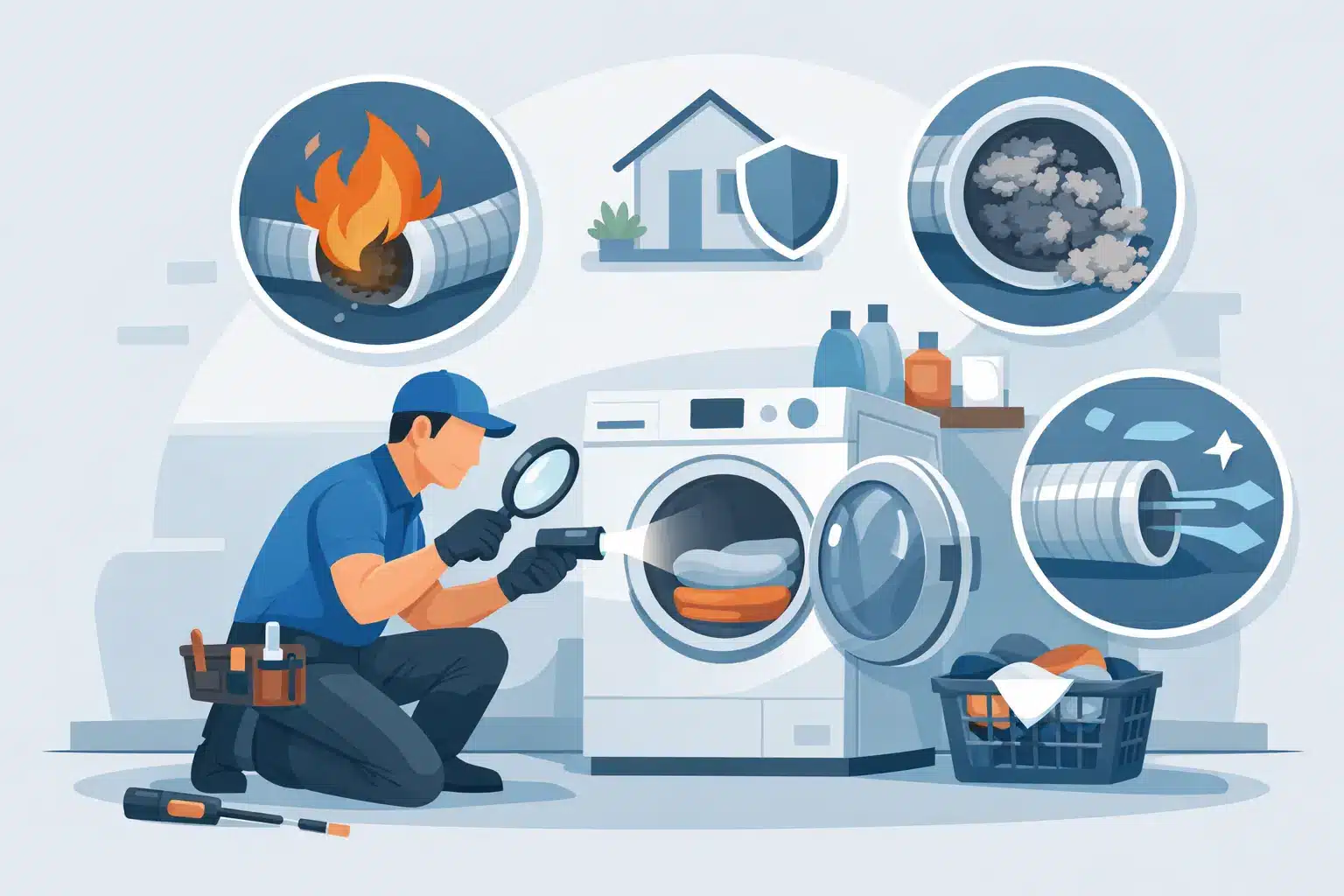 Guide d’inspection de sécheuse pour la sécurité maison
