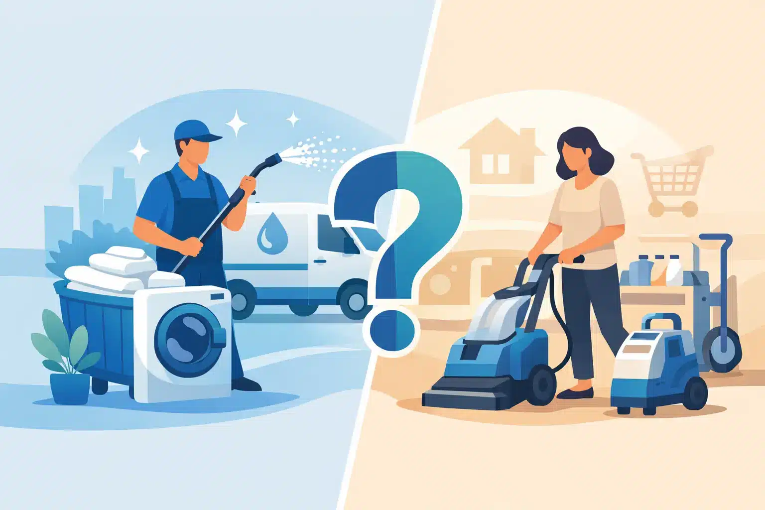 Professional Cleaning or Machine Rental? Professional Cleaning or Machine Rental?