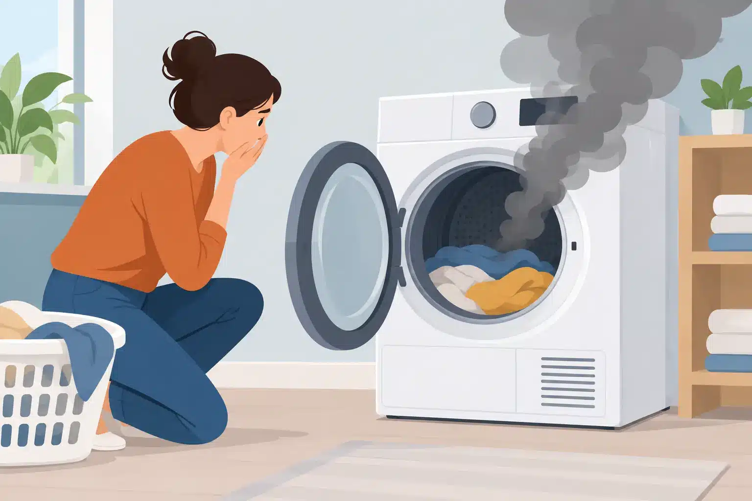 Why Your Dryer Suddenly Smells Like Burning