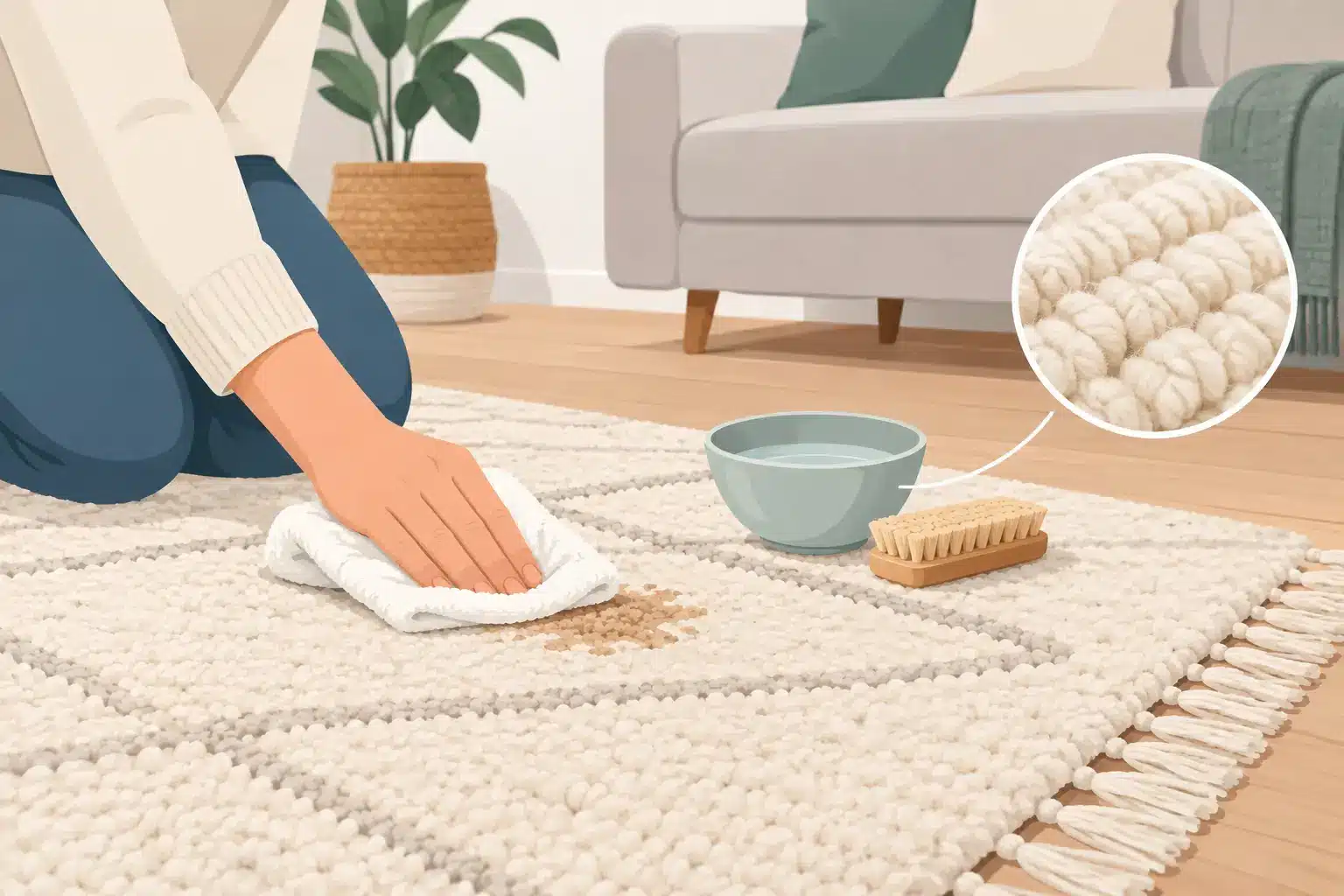 How to Remove Stains from a Wool Rug Without Damaging It How to Remove Stains from a Wool Rug Without Damaging It