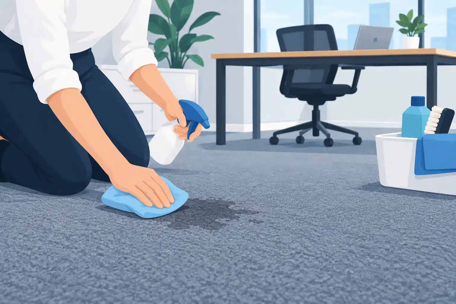 Détacher une moquette de bureau sans l’abîmer