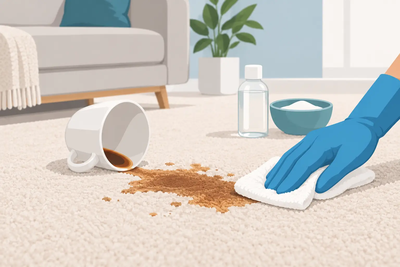 Best Treatments for Coffee Stains on Carpet